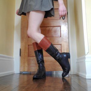 Two-Toned Gucci Riding Boots